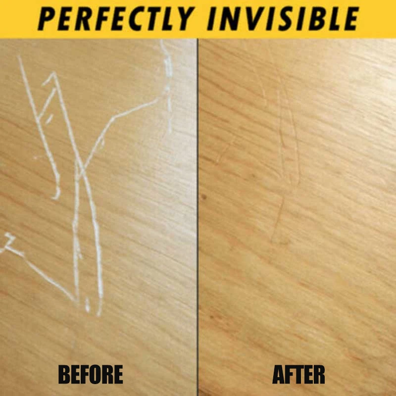 2 Pcs Instant Fix Wood Scratch Remover Repair Paint for Wooden Table Bed Floor
