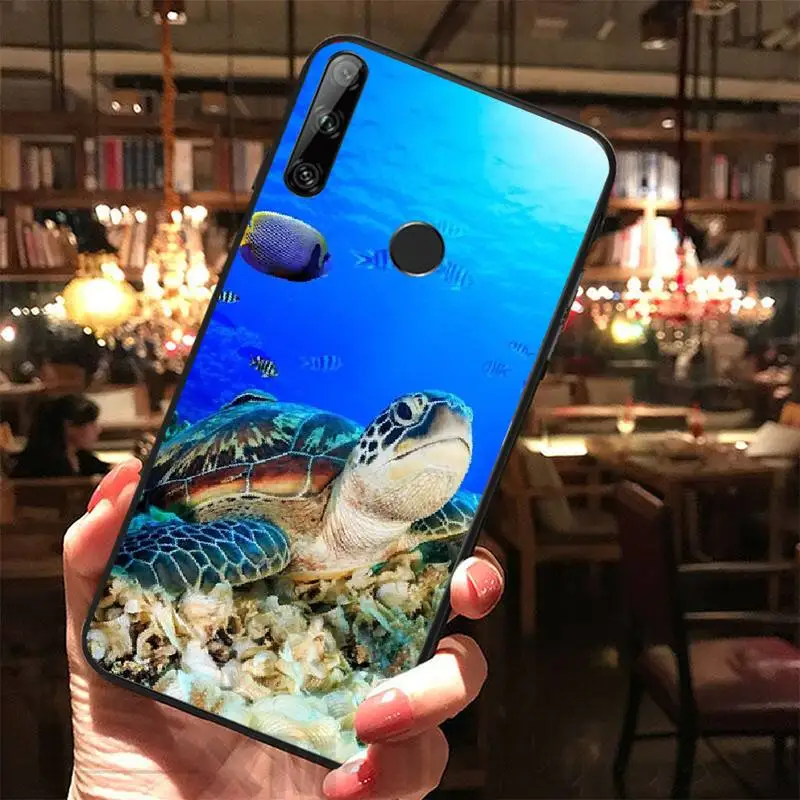 Симпатичные Черепаха корпус под плетенную сумку чехол для телефона Huawei Y5 Y6 Y7 Y9 Prime
