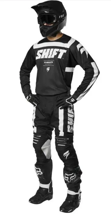 Бренд Мексика бесконечная 3 Отсутствие мотокросса Джерси и брюки ATV BMX мото набор передач мотоциклетная одежда MX Combo - Цвет: Бежевый