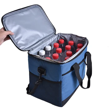 

Functional Pattern Cooler Lunch Box Portable Insulated Canvas Big Lunch Bag Thermal Food Picnic Storage Bag For Women Mens