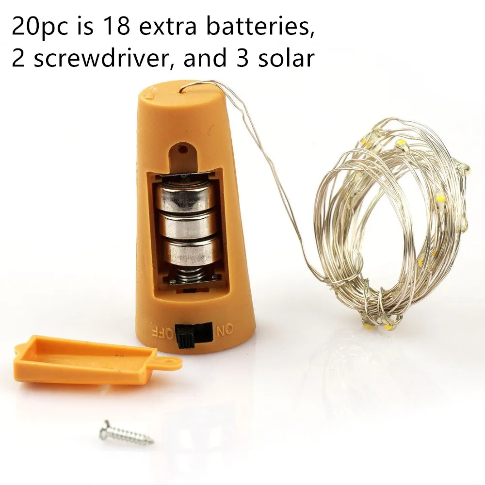

20pc is 18 extra batteries, 2 screwdriver, and 3 solar For Dropshipping