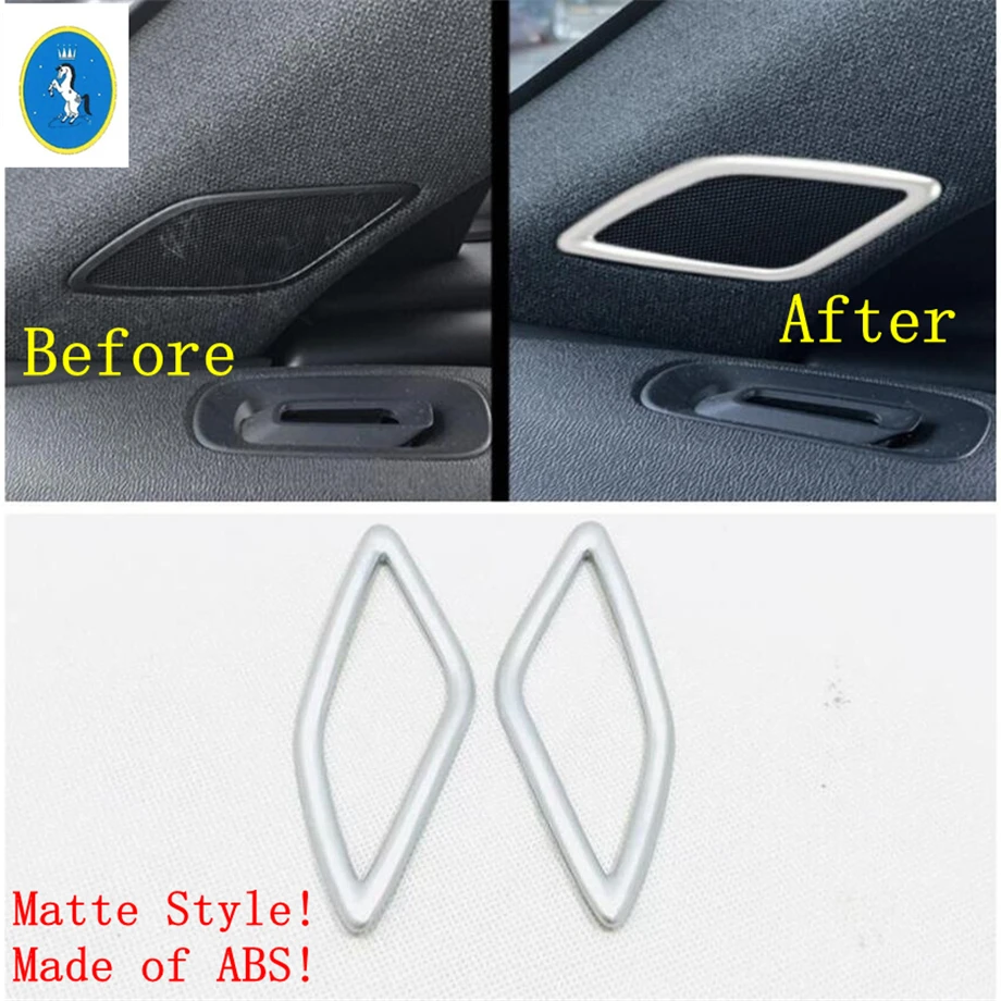 

Yimaautotrims Auto Accessory Inner Pillar A Post Stereo Speaker Audio Sound Frame Cover Trim Fit For VOLVO XC40 2018 2019 2020