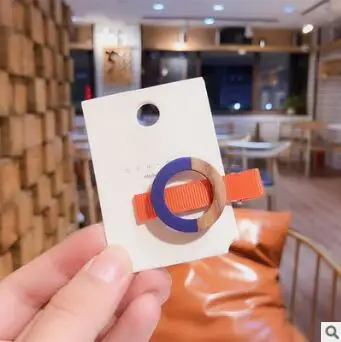3 60 шт/лот DIY Простые мульти ткани сращивания круг волос утка зажимы для девочек плетение шпильки для волос аксессуары для укладки волос HA1048 - Цвет: 3