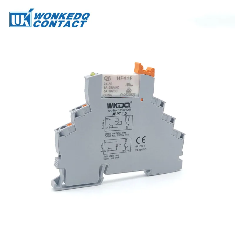 High Quality Renovação da Casa Push Conexão Conector Hf41f Relé Módulo in Fio push in conexao fio conector hf41f rele modulo 02