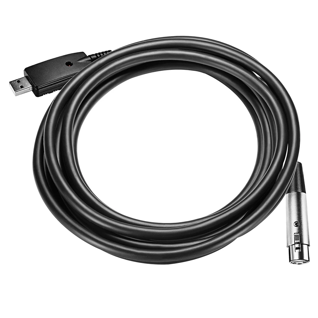 3 м/10 футов USB штекер на 3 Pin Женский XLR микрофон инструменты аудио кабель