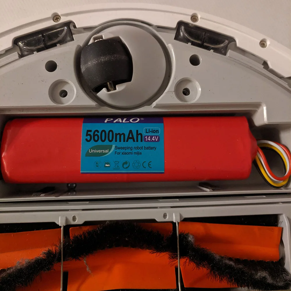 PALO li-ion аккумулятор для Xiaomi robot roborock S50 S51 аккумулятор 14,4 V 5600mAh аксессуары для робота-пылесоса запчасти