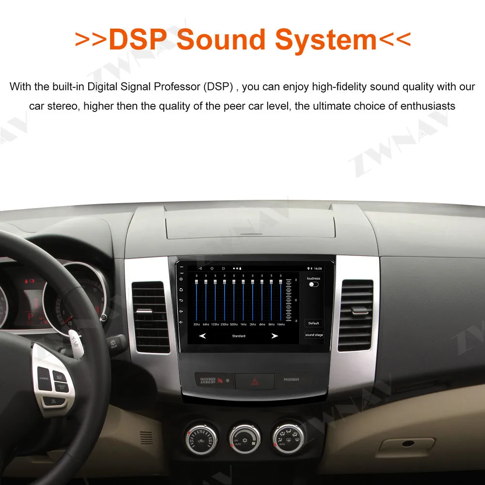 Android 9,1 8 ядерный PX6 4+ 64 ГБ с DSP Carplay автомобильный радиоприемник gps для Mitsubishi Outlander 2006-2012 Citroen C-Crosser peugeot 4007