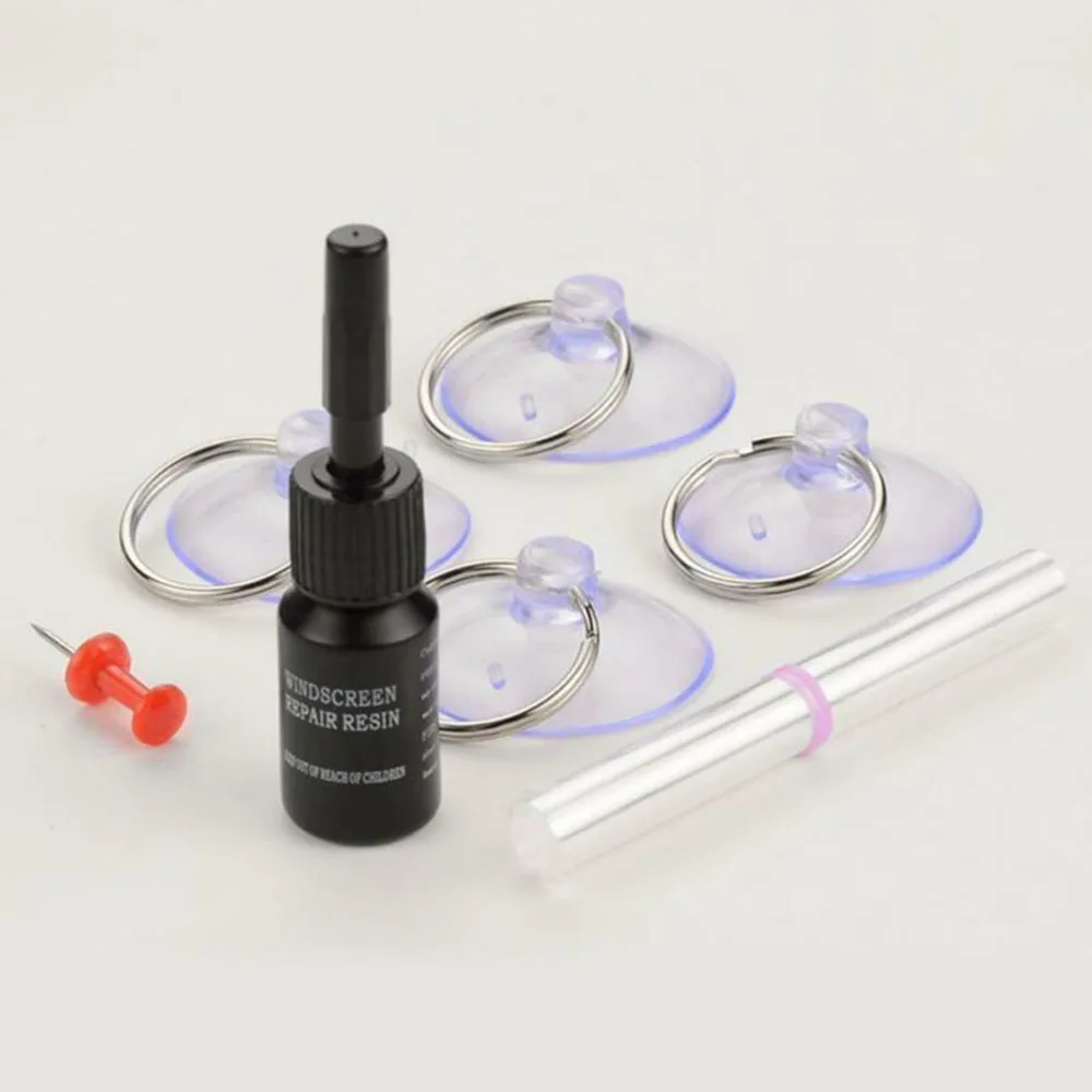 Windshield Glass Repair Tool DIY Wind Bullseye Star shape Stubborn crack