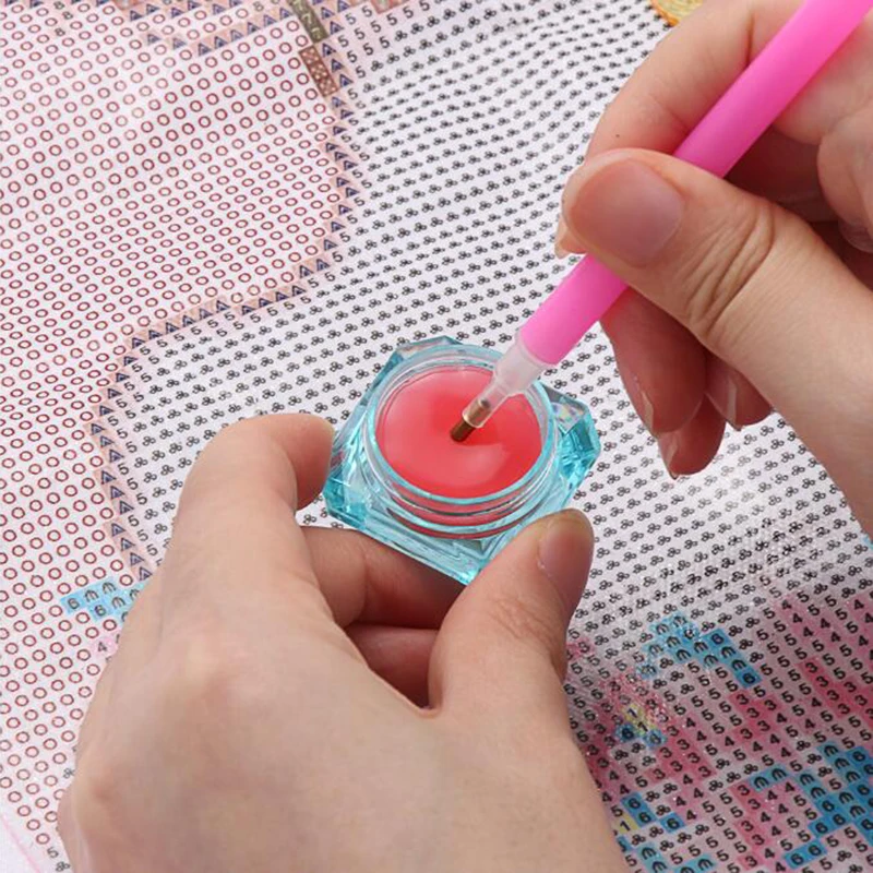 30pcs Diamond Mud DIY Diamond Painting Special Red Painting Glue Clay Wax  Diamond Art Painting Point Diamond Glue Mud