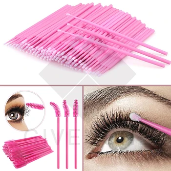 

Wholesale Disposable Eyelash Brush Eyelash Curling Beauty Tool Eyelash Cotton Swab Micro Brush Eyelash Extension Cleaning Stick