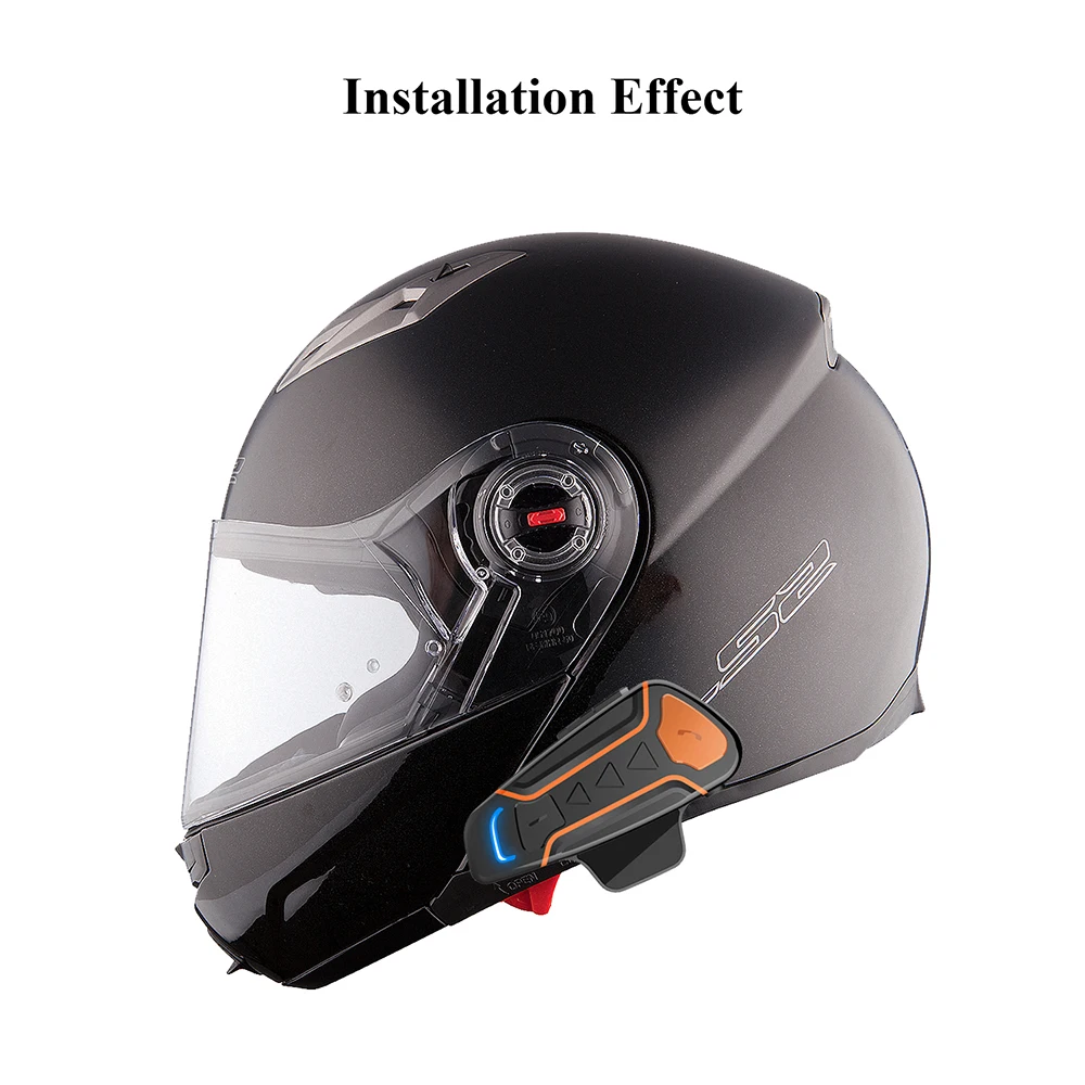 

Bluetooth Helmet Headset Anti-interference Intercom For Motorcycle Helmet Riding Motorcycle Hands Free Wireless Headphone