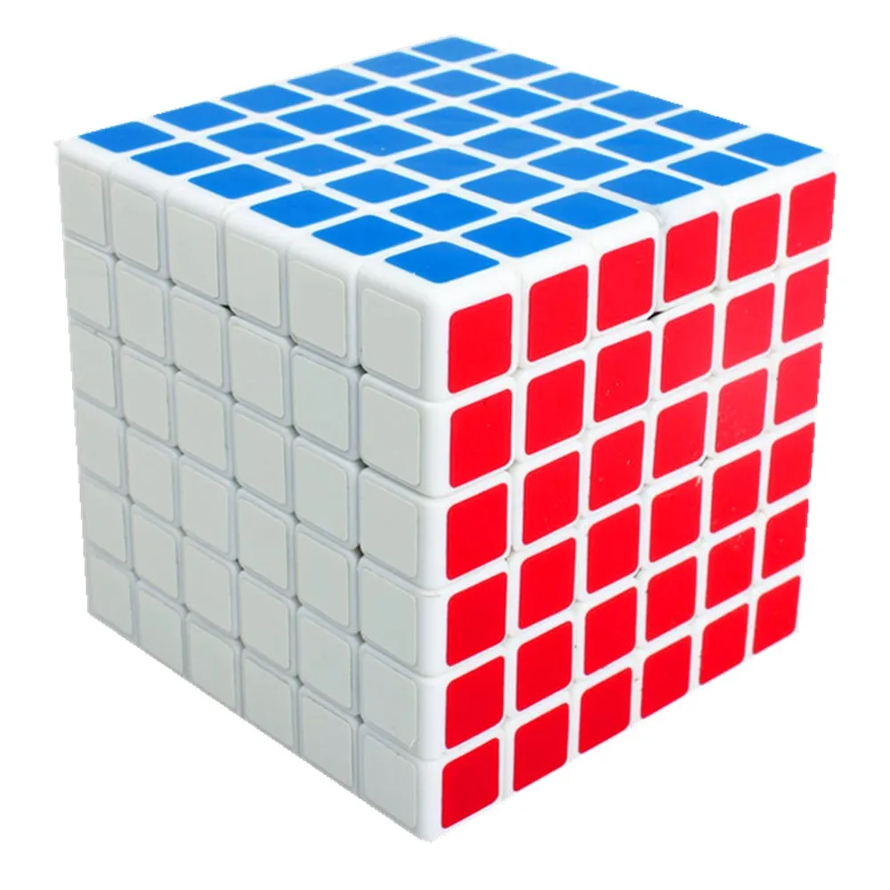 ShengShou ПВХ застекленный матовый 6x6x6 Безопасный ABS волшебный куб быстрый ультра-Гладкий 6x6 Скорость Твист Головоломка кубический интеллект детские игрушки подарок - Цвет: White