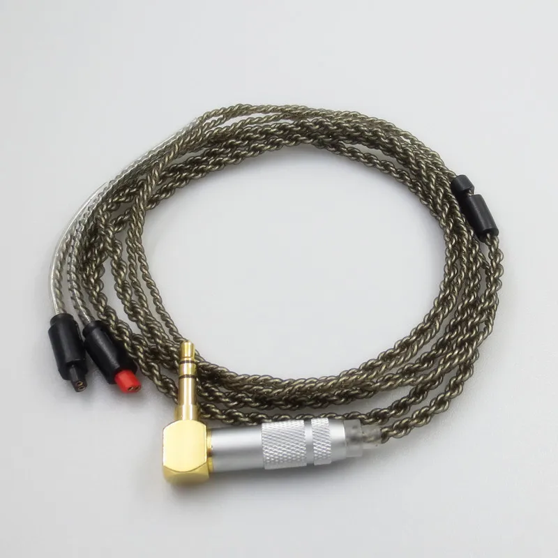 Replacement Audio Cable For Audio Technica ATH im50 im70 03 im04 Headphones Silver Plated Cord Wire 23 AugT2