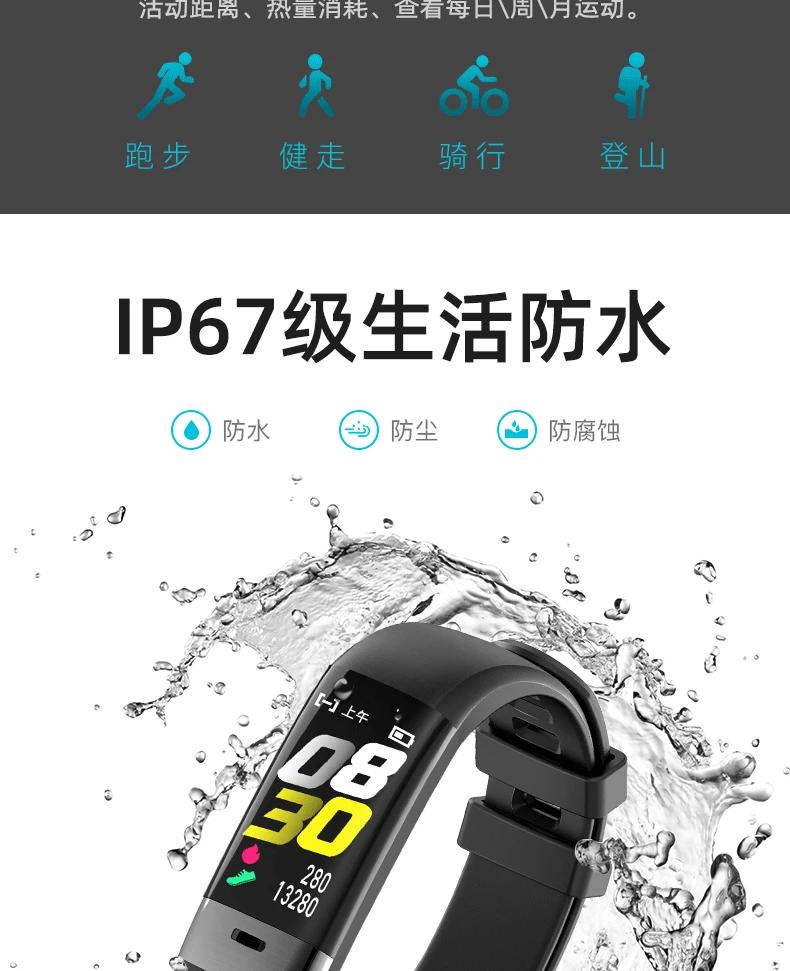 ЭКГ Ppg ЭКГ Смарт Браслет G36 сердечного ритма кровяное давление водонепроницаемый G36s часы искусство часы