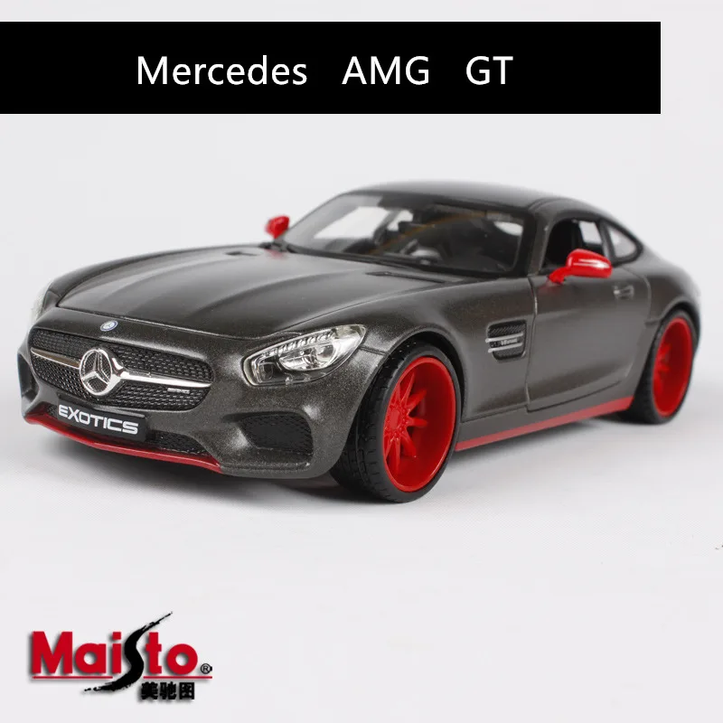 Maisto 1:24 Mercedes-Benz AMG GT модифицированная модель автомобиля, модель автомобиля, украшение, коллекция, игрушка - Цвет: AMG GT
