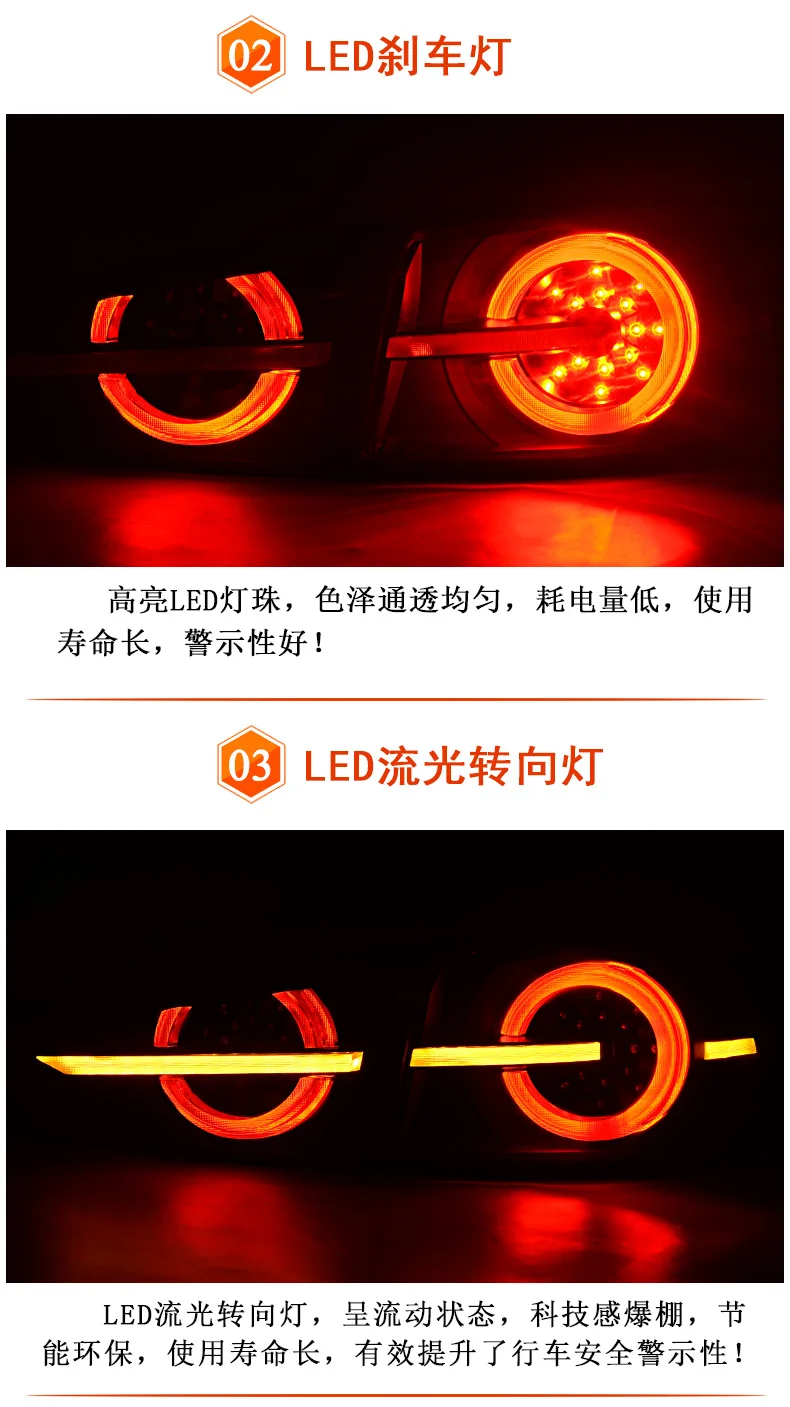 Car Styling 2013- for Mazda 3 Tail Lights Mazda3 Axela LED Tail Light dynamic turn signal Rear Lamp DRL+Brake+Park+Sign