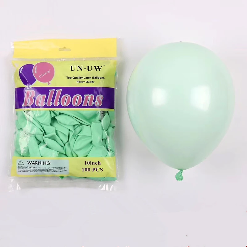 Green 10 шт 5 дюймов Макарон шары конфеты цветные латексные шары надувные шары ребенок душ девушка день рождения Свадебная вечеринка украшения - Цвет: Green