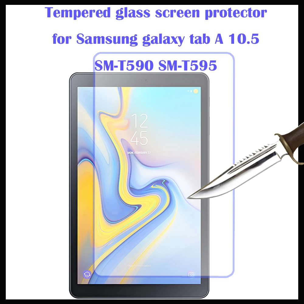 

for T590 T595 Tempered Glass for Samsung Galaxy Tab A 10.5 2018 Tab A2 10.5"SM-T595 SM-T590 Tablet