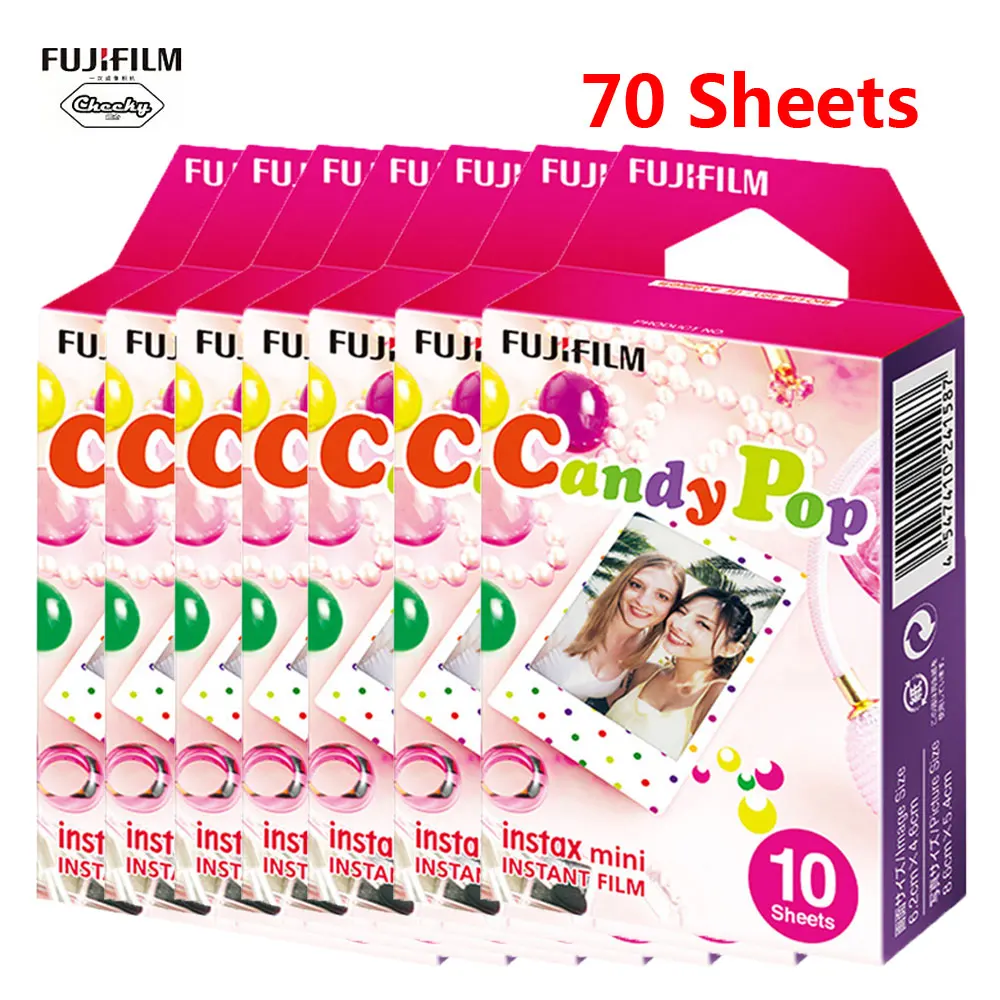 70 Sheets Мультфильм Fujifilm Instax Mini пленка бумага 10-100 листов пленки для Fujifilm Instax Mini 7s 8 25 90 9 Instax камера Mini 8 9 пленка - Цвет: 70 Sheets