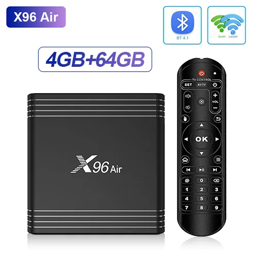 4G64G Only TV Box ТВ-приставка X96 Air Android 9,0 Amlogic S905X3 H.265 8K 100 M/1000 M HDMI 2,1 Двухдиапазонная wifi 2,4G/5G телеприставка X96 air smart tv Box - Цвет: 4G64G Only TV Box