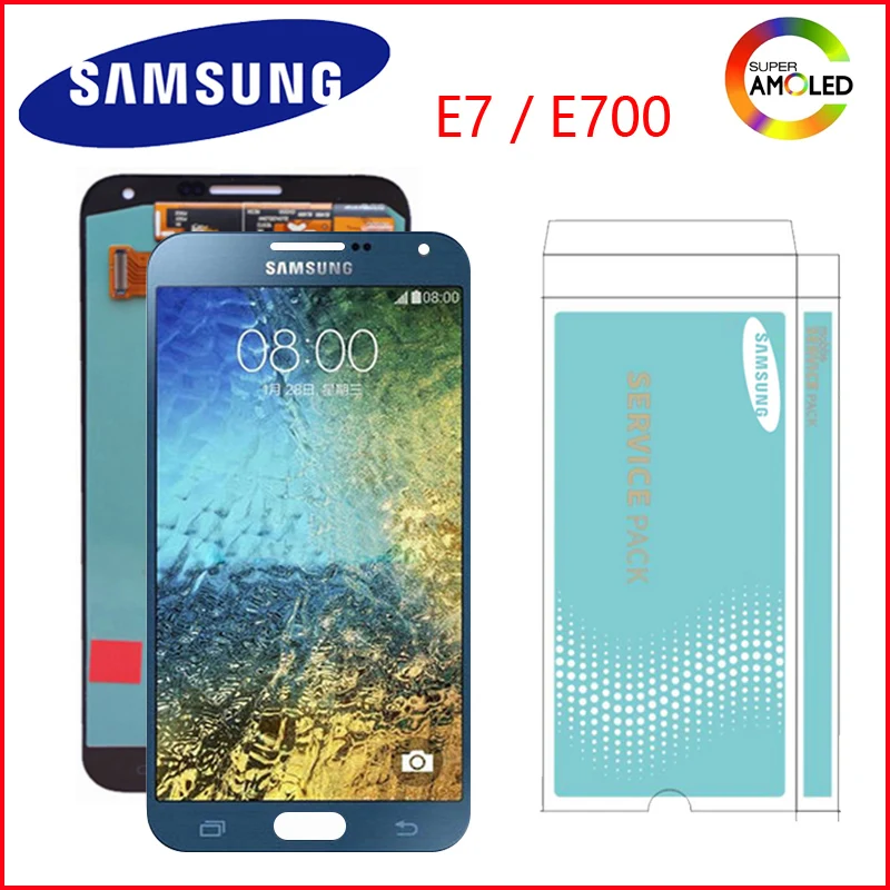 5,5 ''дисплей для SAMSUNG Galaxy E7 lcd E700 E7000 lcd сенсорный дигитайзер сборка запасные части