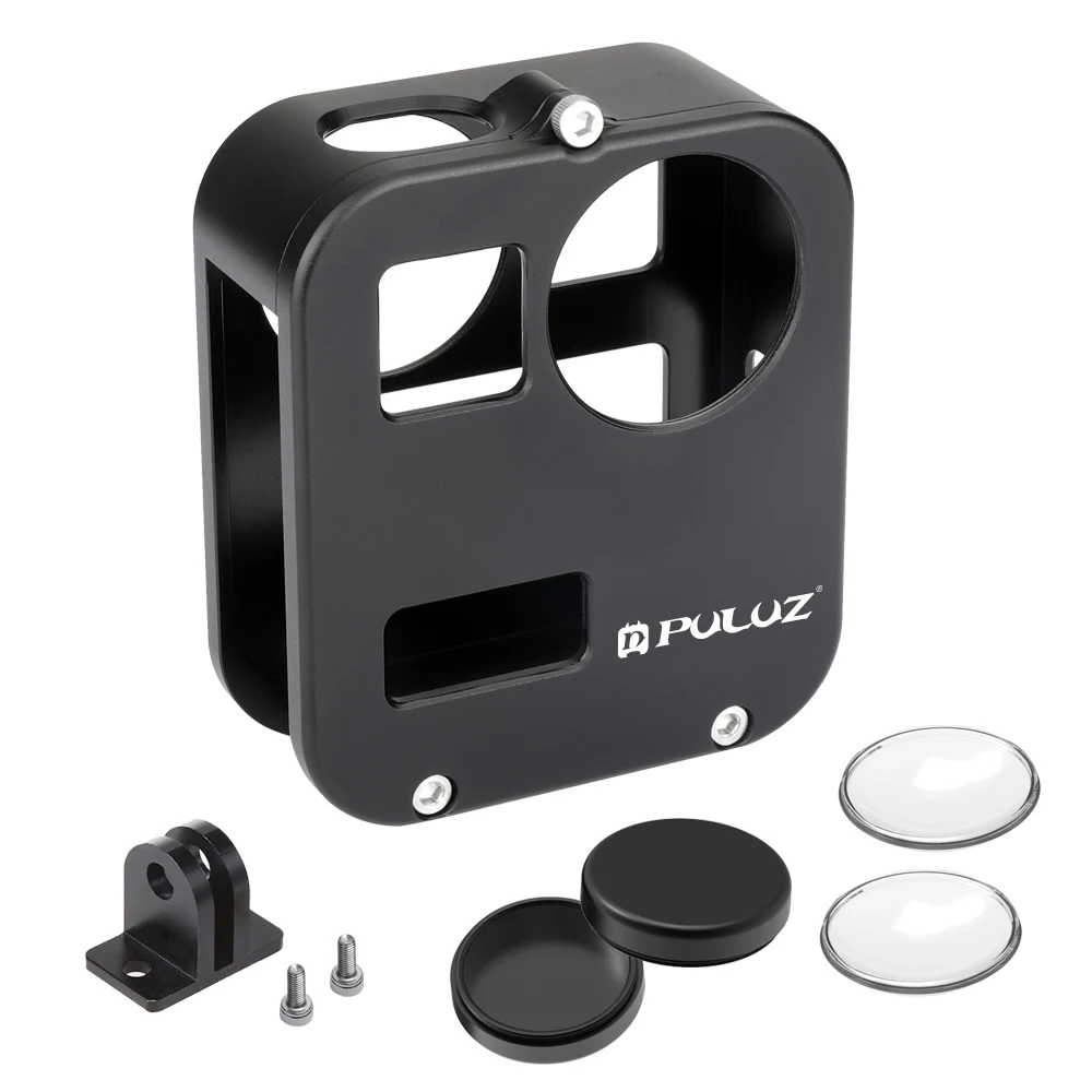 Для GoPro Max алюминиевый чехол Корпус чехол CNC алюминиевый сплав Защитная клетка для GoPro Max и крышка объектива