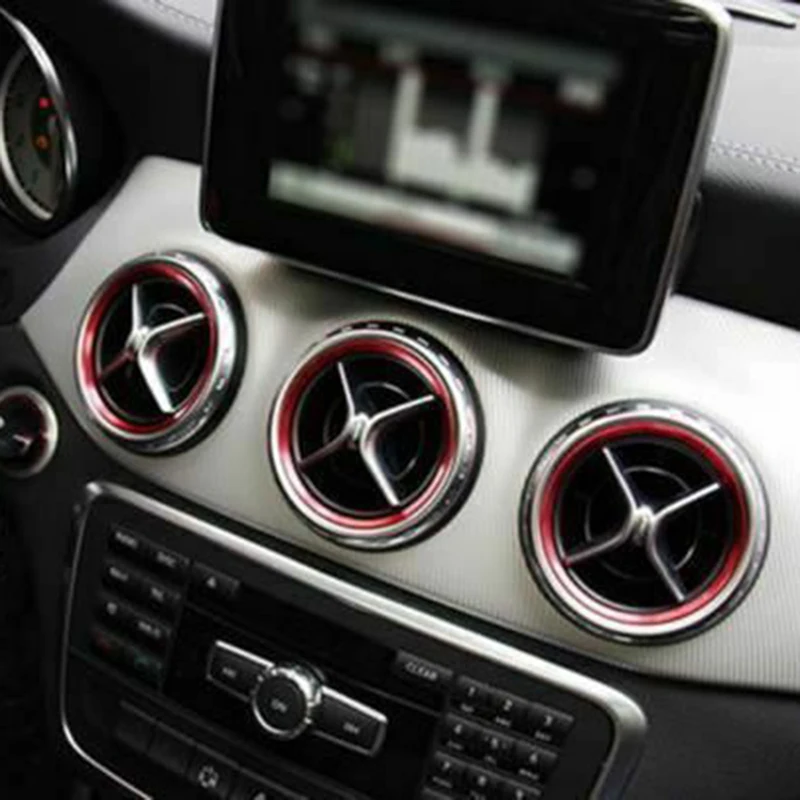 5 шт. авто Интерьер Aircon вентиляционная рамка Накладка для Mercedes Benz CLA GLA класс