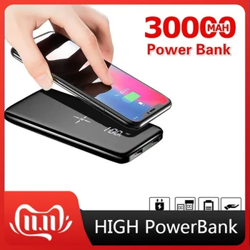 Floveme 20000 12000mahパワー · バンクデュアルusbポータブル充電器ミラーデジタルミニpowerbank外部バッテリーパックxiaomi iphone 11 8