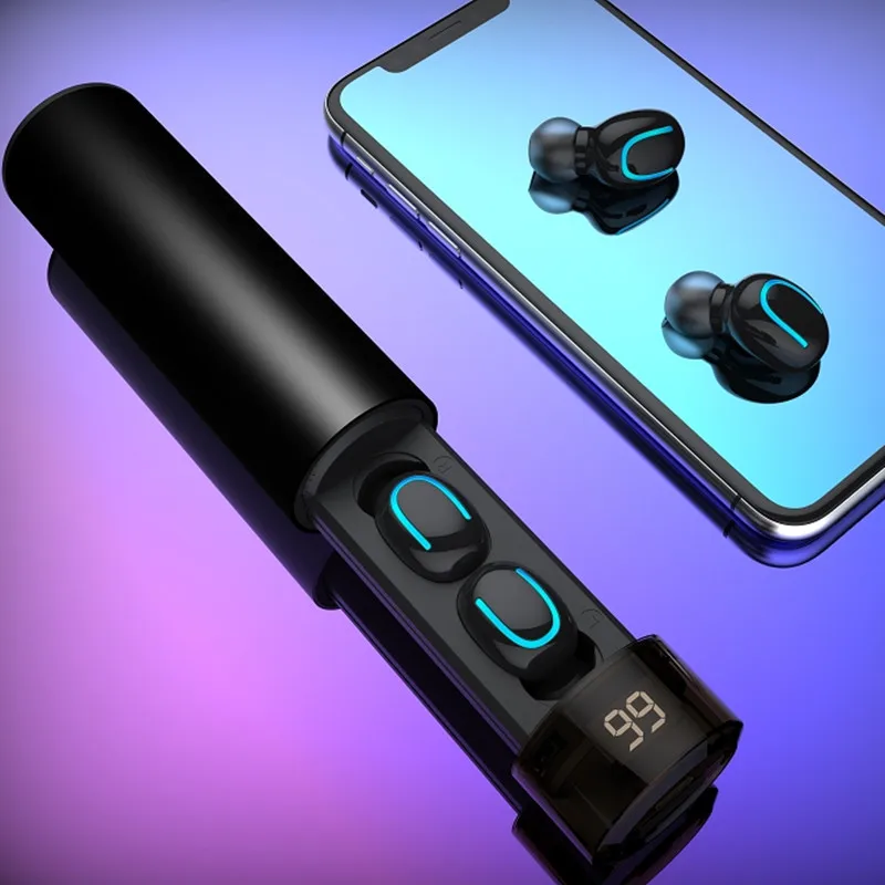 CALETOP Q68 TWS, беспроводные Bluetooth 5,0 наушники, 3D стерео мини Bluetooth наушники с микрофоном, свободные руки, водонепроницаемые наушники