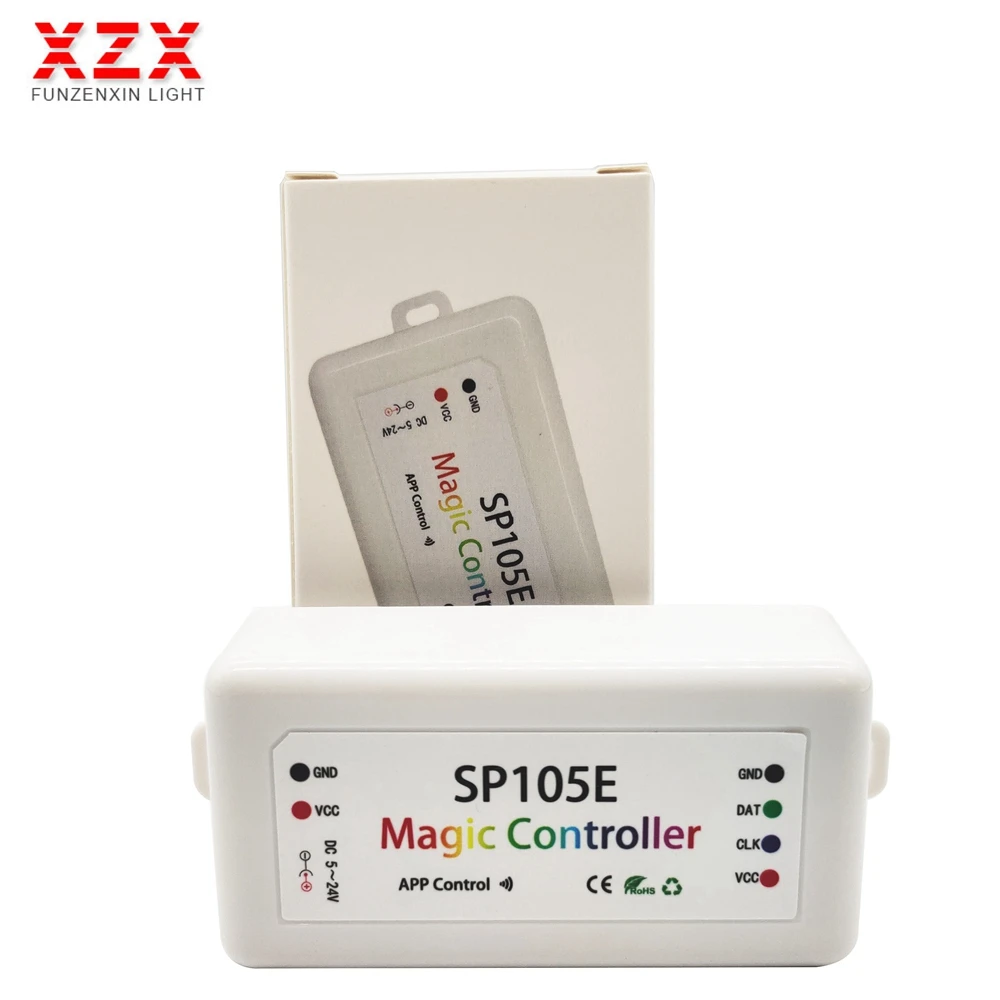 DC5V ~ 24V SP105E Беспроводной Bluetooth волшебного сна Цвет контроллер iOS Android для WS2811 WS2812B