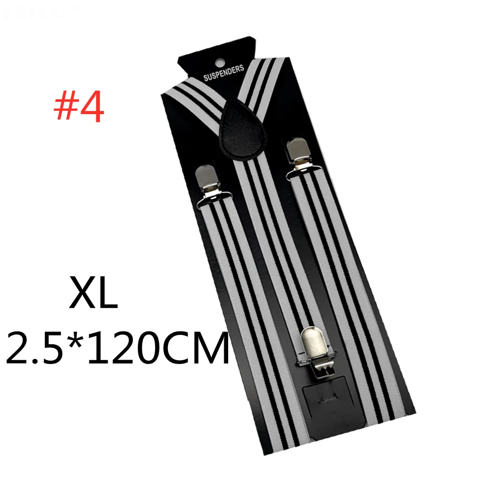 Color 4-120cm Новинка; подтяжки для мужчин, женщин, мальчиков и девочек; цвет красный, белый, Радужный; разноцветные подтяжки в полоску; подтяжки для взрослых и детей; Y-back; подтяжки - Цвет: Color 4-120cm