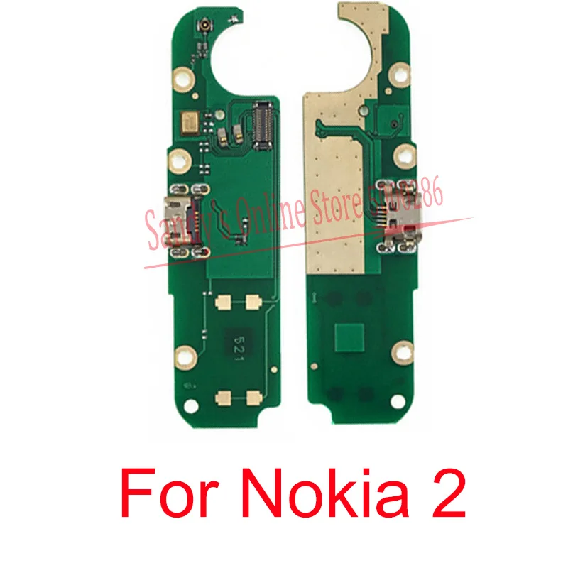 

10 шт. Новая плата USB для зарядки, гибкий кабель для Nokia 2, плата USB для зарядного порта, модуль док-станции, гибкий кабель, запасные части