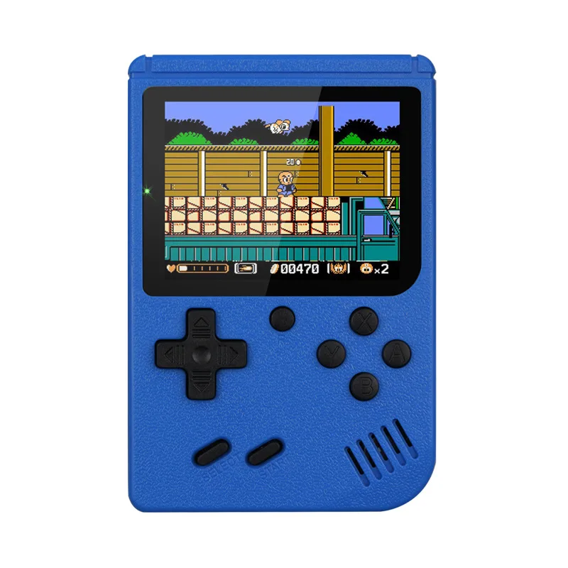 800 Retro Console Double Handheld Game Player Battery 3.0 Inch LCD Built-in 400 Video Games Gift for Kids Classic Videoconsolas 