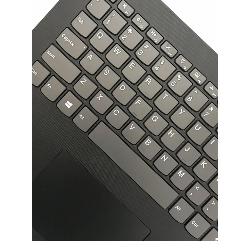 Черный Английская новая клавиатура для lenovo IdeaPad 320-15 320-15IAP 320-15AST 320-15IKB клавиатура с подставкой для рук - Цвет: Черный