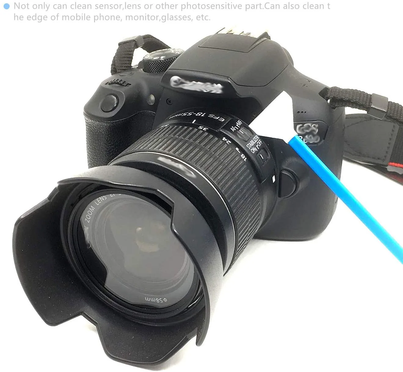 SANHOOII-DSLR SLR 드라이 풀 프레임 센서 클리닝 면봉, 전문가용 디지털 카메라 클리닝 키트, 10 피스/20 피스