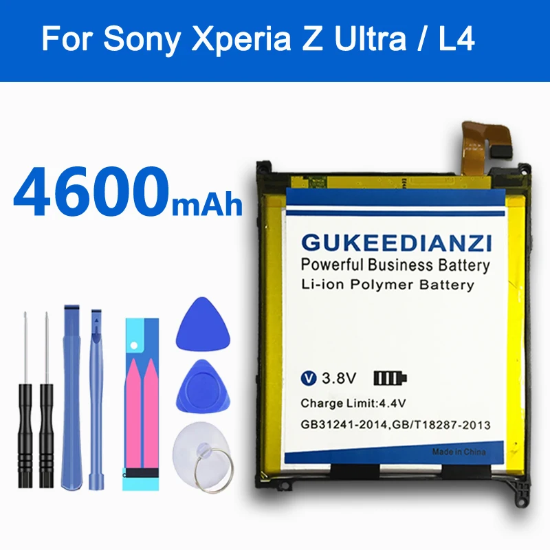460GUKEEDIANZI Аккумулятор для телефона Sony Xperia Z Ultra / ZU L4 XL39h C6802 C6833 Togari сильная мощность