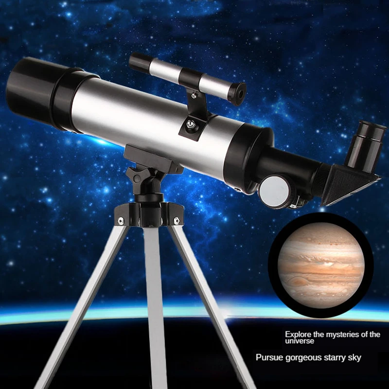 Outdoor Travel Telescope Astronomical Telescope High-Definition Night Vision Deep Space Professional Students Children Beginners Entry Star View Moon and Planet 