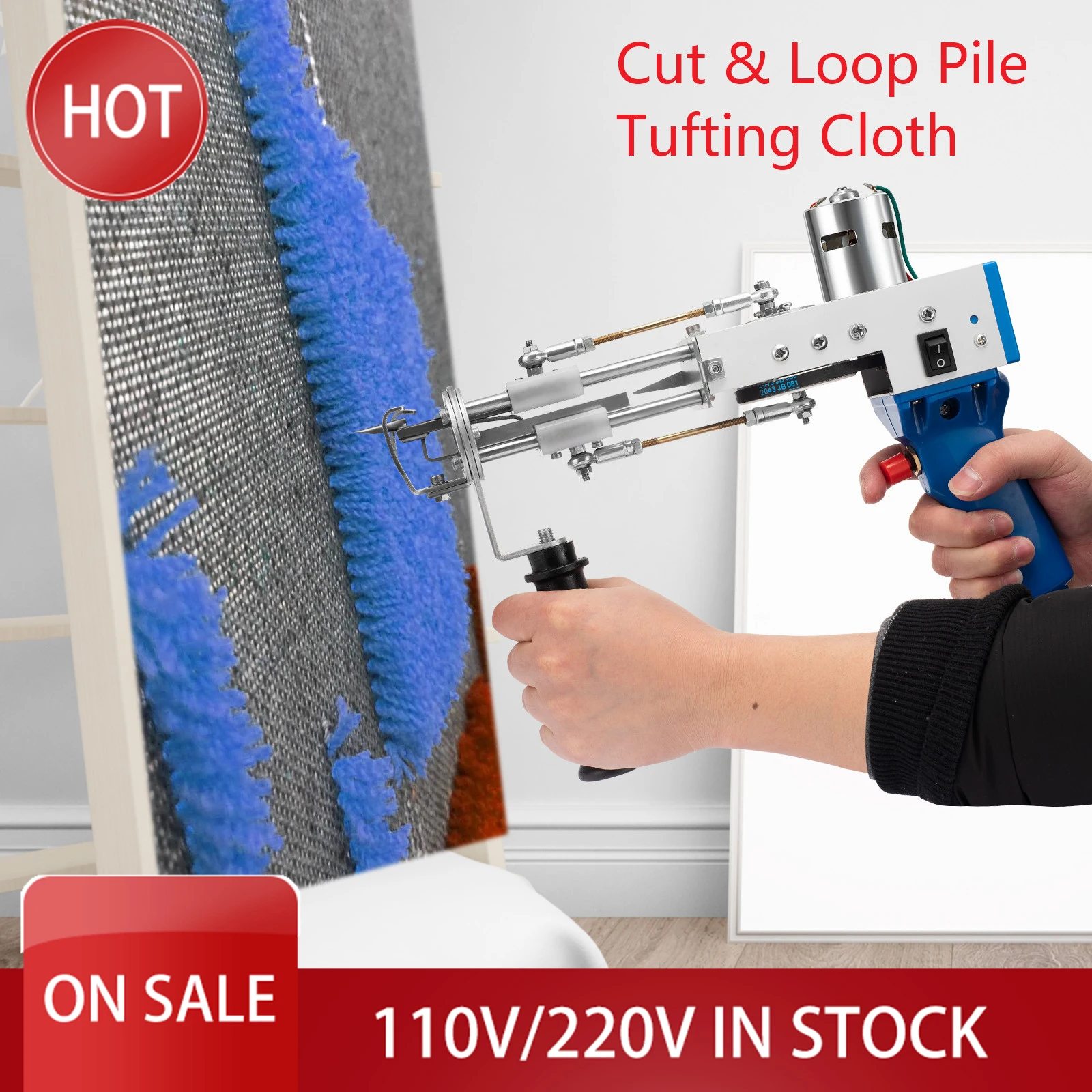 Cut and Loop Pile 2 in 1 110-220V Electric Carpet Tufting Gun Rug Weaving  Flocking Machines Hand Rug Gun Machine Starter Kit - AliExpress