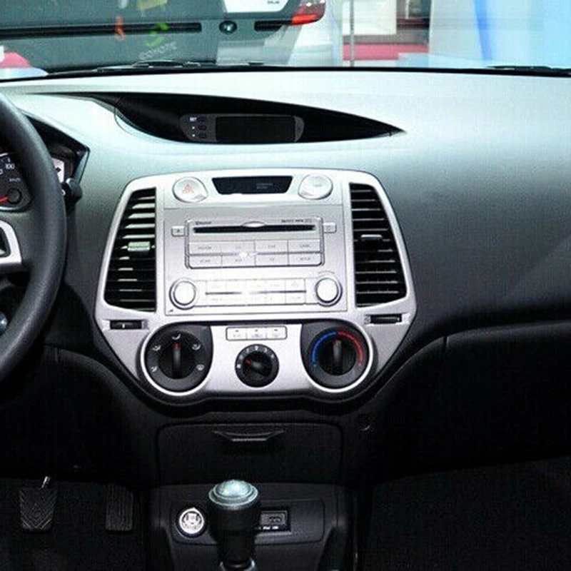 Для hyundai I-20 2009-2012 автомобиль 2Din Аудио панель модификация панель DVD навигационная Панель рамка автомобиля Fascias стерео радио Панель