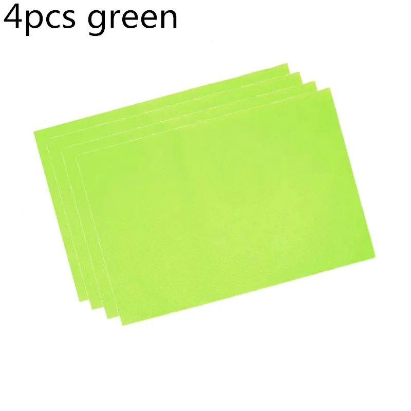 4pcs 45X29cm Green A 1 шт./4 шт. коврики для холодильника противообрастающие плесени влагопоглощающие коврики для холодильника водонепроницаемые EVA могут быть нарезаны - Цвет: 4pcs 45X29cm Green A