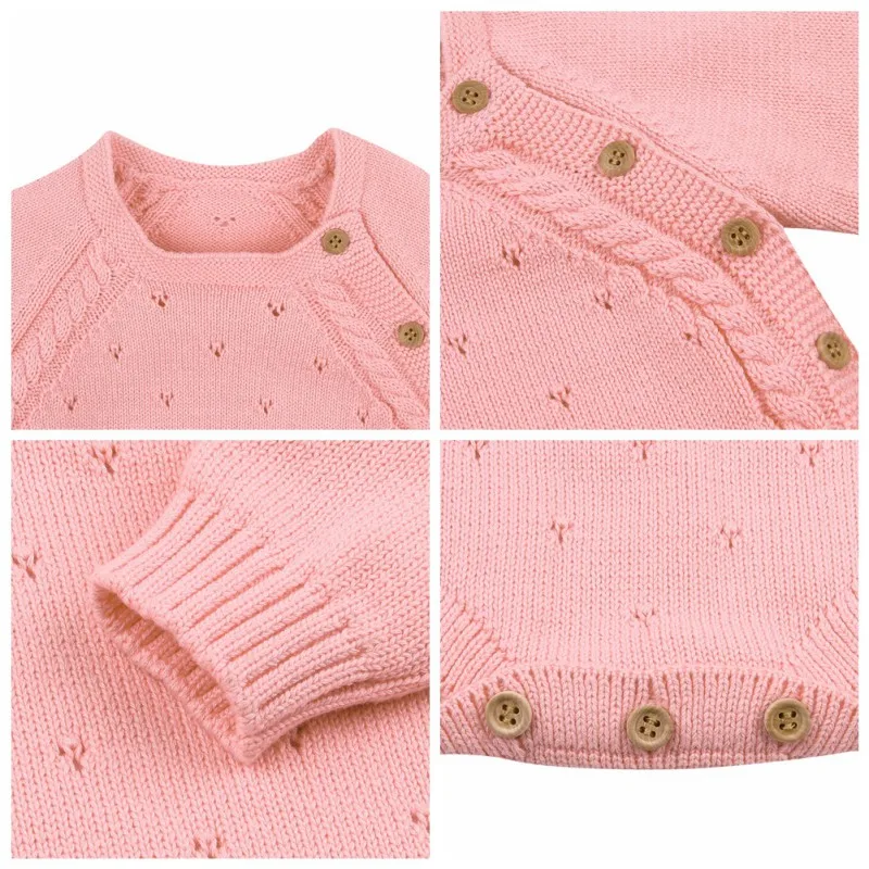 Одноцветный комбинезон с длинными рукавами и принтом для малышей 0-24 месяцев; детский трикотажный комбинезон для девочек и мальчиков; Одежда для новорожденных