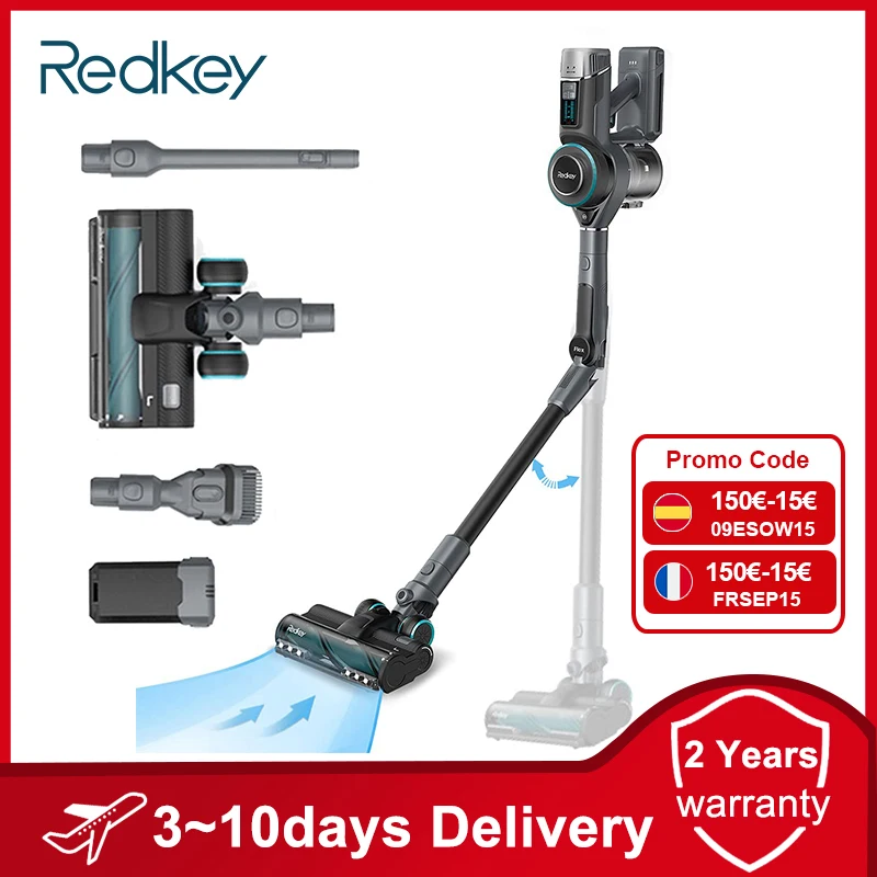 Redkey F10 Handheld Cordless Foldable Vacuum Cleaner 23kpa Removable