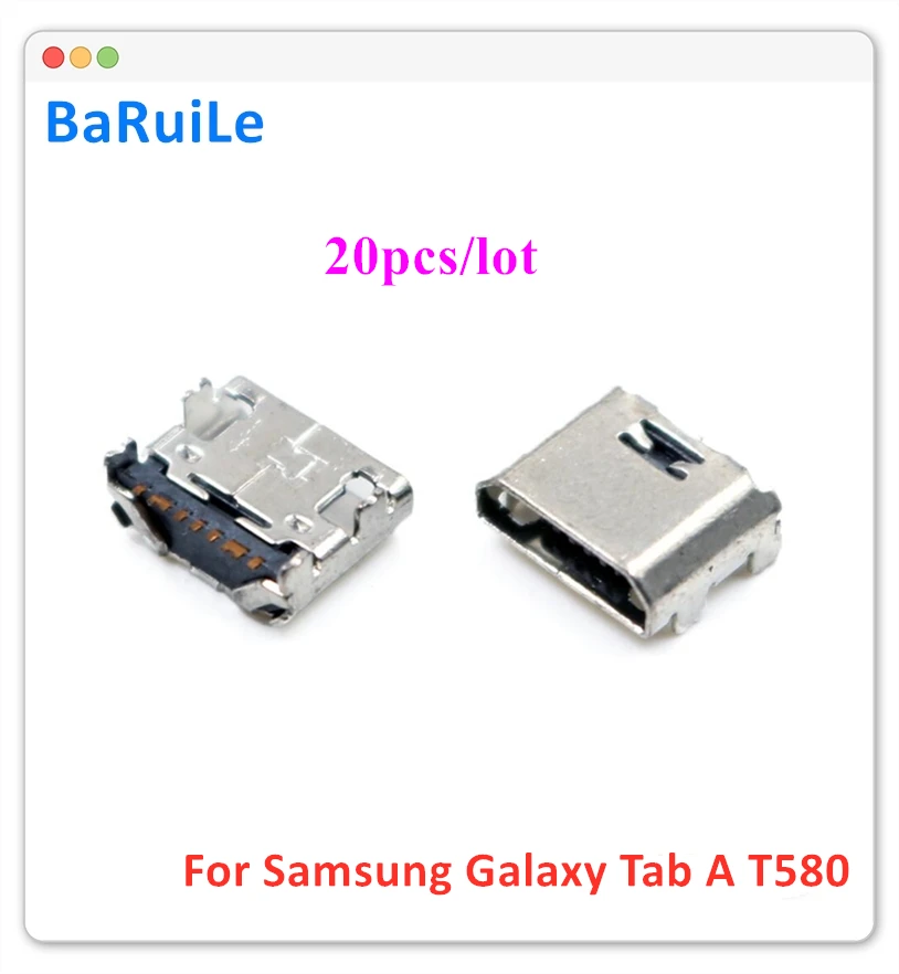 20 шт. зарядный разъем для Samsung T110 T111 T113 T115 T116 T560 T561 T580 T585 Galaxy Tab A|Шлейфы мобильных