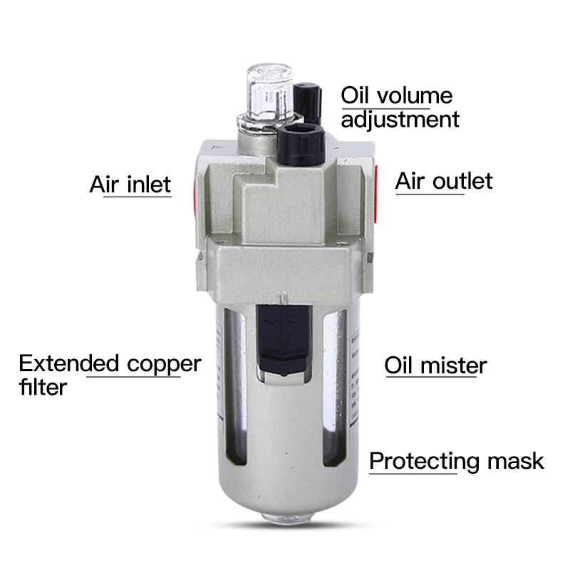 

AL AF5000 10p PT SMC manual drain type compressing air filter pneumatic gas source processor two joint oil-water separator