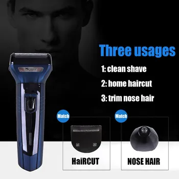 

3in1 Electric Hair Trimmer Professional Hair Clippers Multifunctional Suit Hairdressing Scissors Head Hair Cutting#j#g40