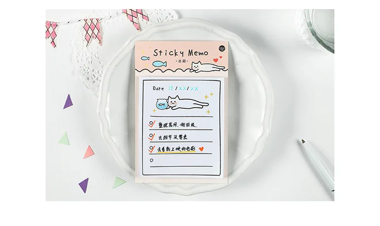 12 шт./лот солнечный день платить серии sticky n times наклейки блокнот