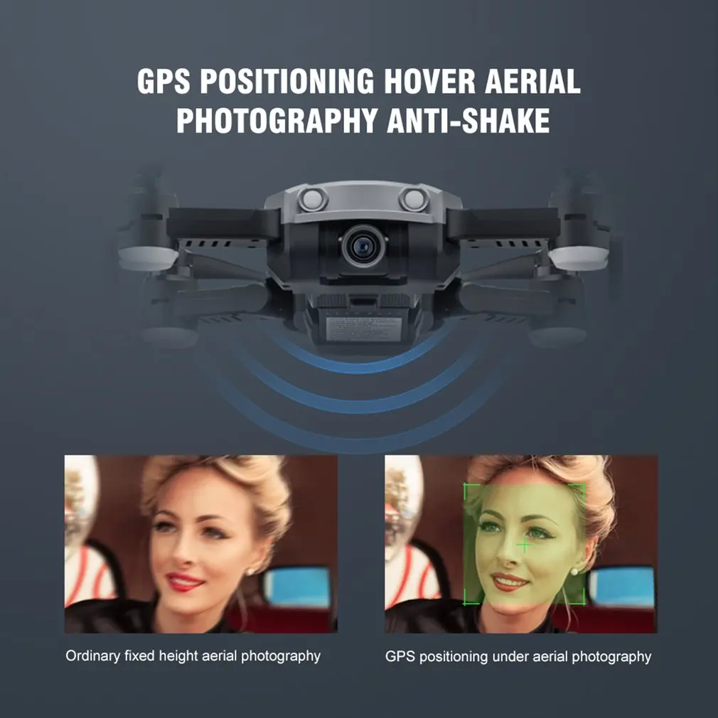 Utoghter 65 gps Радиоуправляемый Дрон wifi 1080P HD камера Пульт дистанционного управления летательный аппарат Дрон с 2000 мАч Lipo-battery