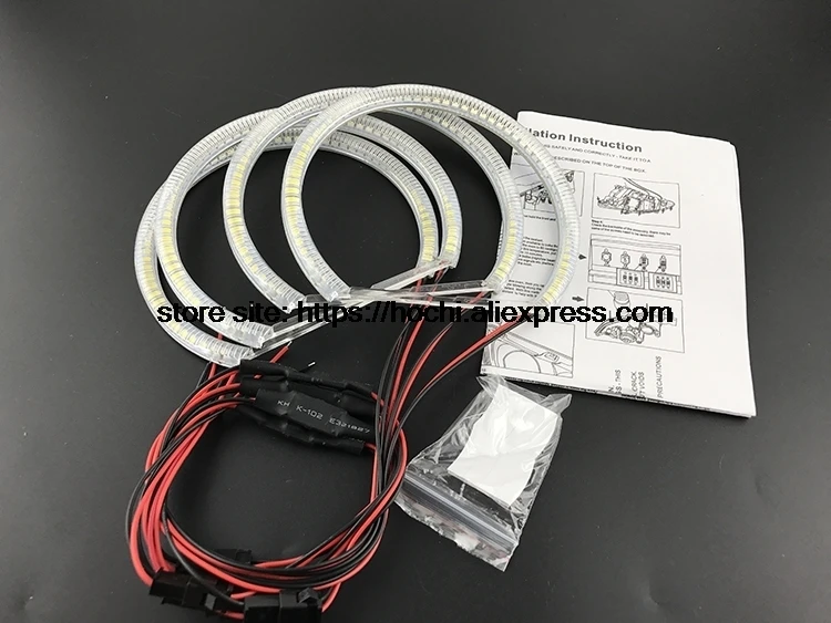 Ультра яркий SMD белый светодиодный ангельские глазки 1600LM 12V halo Кольцо Комплект для Toyota X100 Chaser 1996 1997 1998 1999 2000 2001