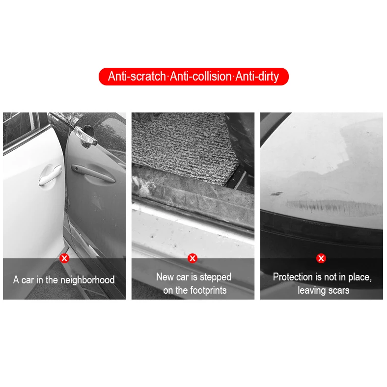 1 м* 5 см Универсальная автомобильная Защитная молдинги Накладка на порог защита педали защитные полосы бампер наклейка из углеродного волокна