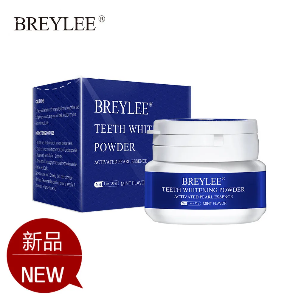 

BREYLEE Teeth Whitening Powder Toothpaste Dental Tools White Teeth Cleaning Oral Hygiene Toothbrush Gel Remove Plaque Stains 30g